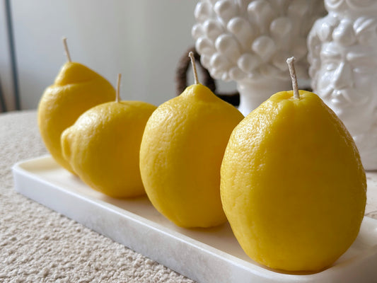 Sicilian Lemon Candle Set | Set of 4