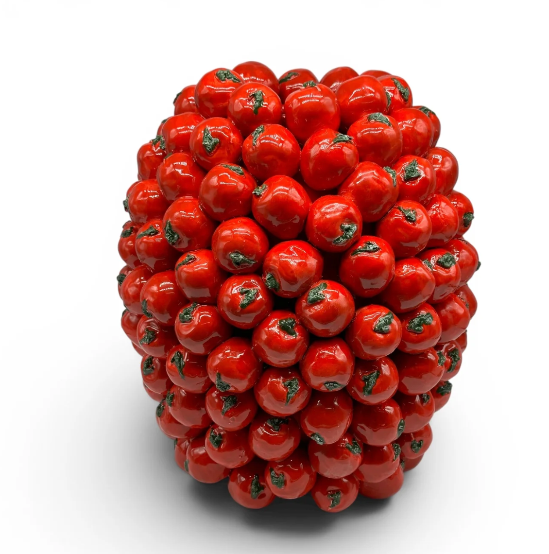 Large Tomato Vase | 14" Handmade Italian Ceramic