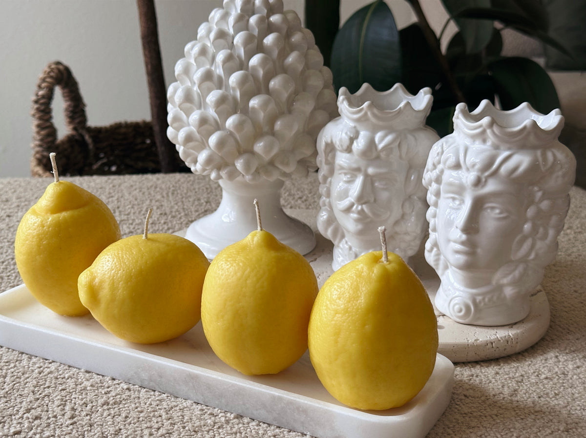 Sicilian Lemon Candle Set | Set of 4