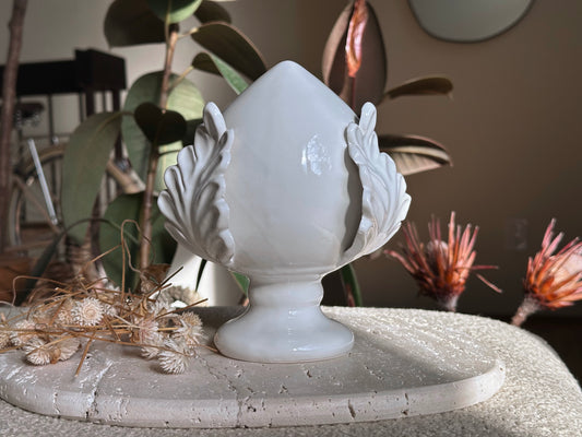 Sicilian Ceramic Pumo – White –  (7.1")