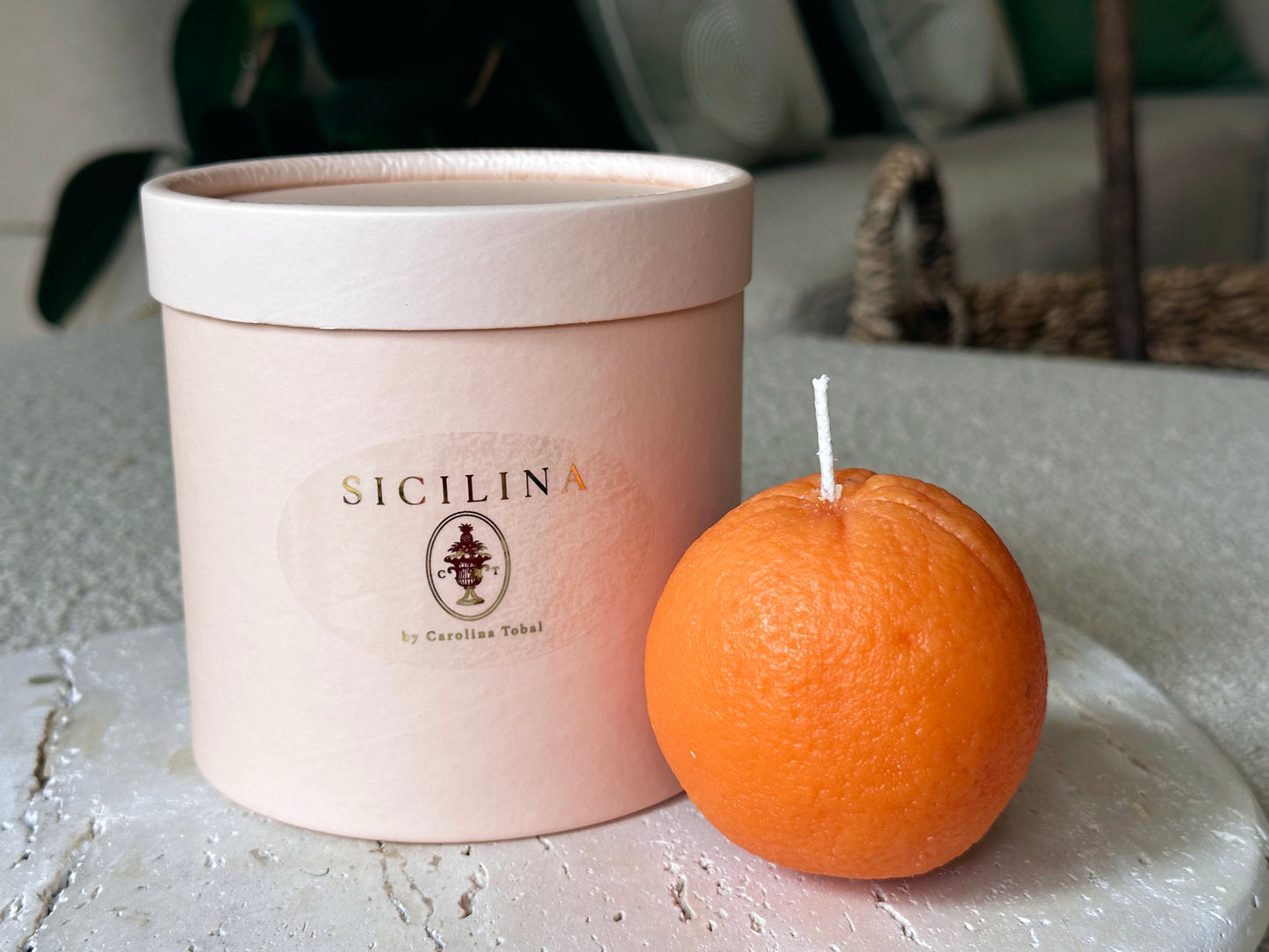 Handmade Orange Candle | SICILINA