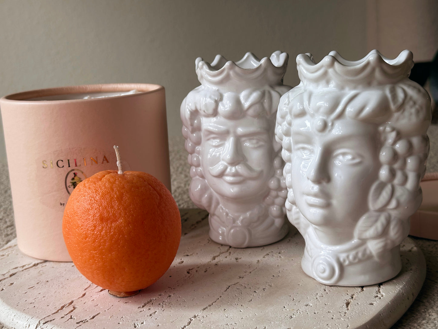 Handmade Orange Candle | SICILINA