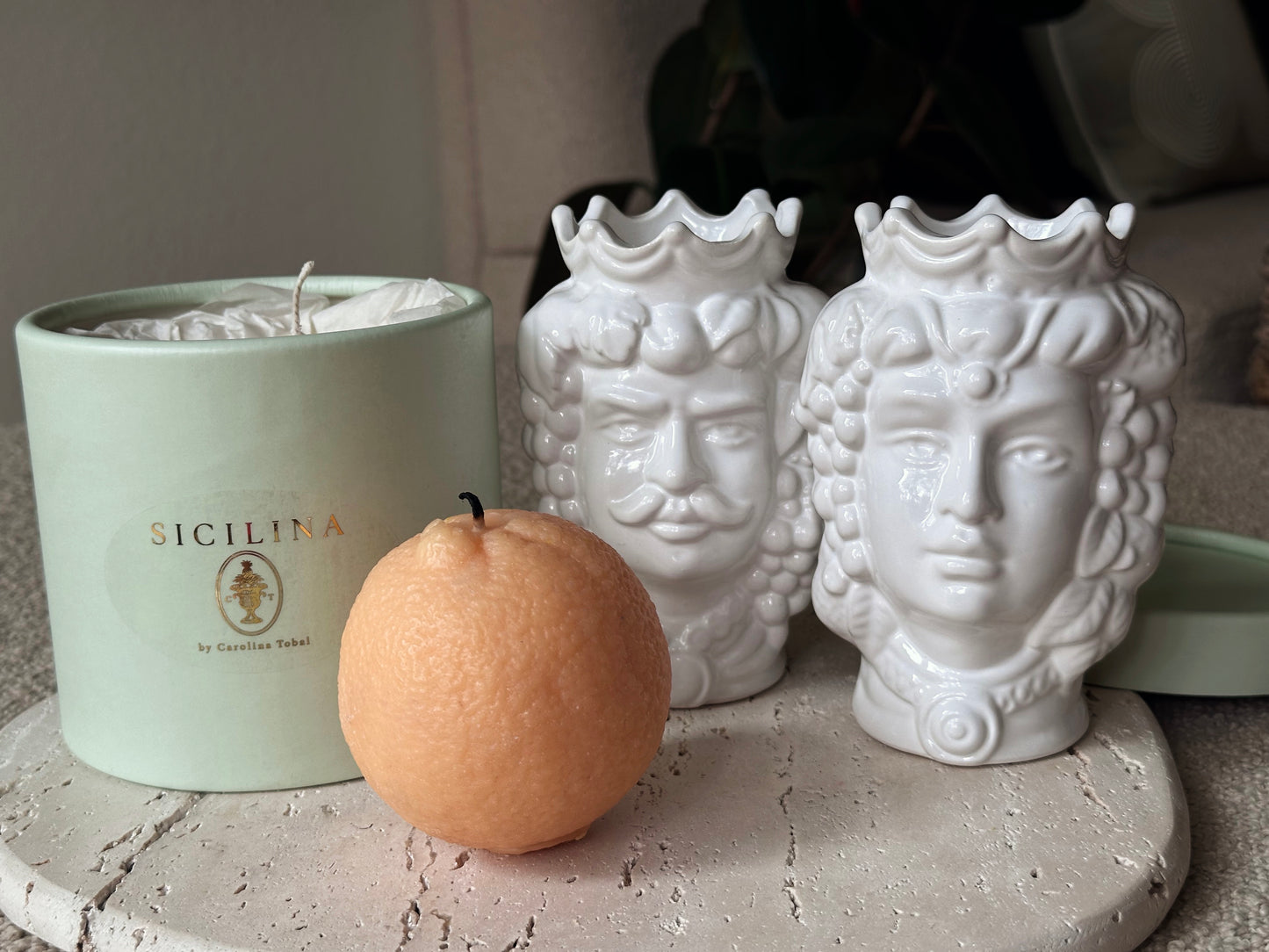 Handmade Orange Candle | SICILINA