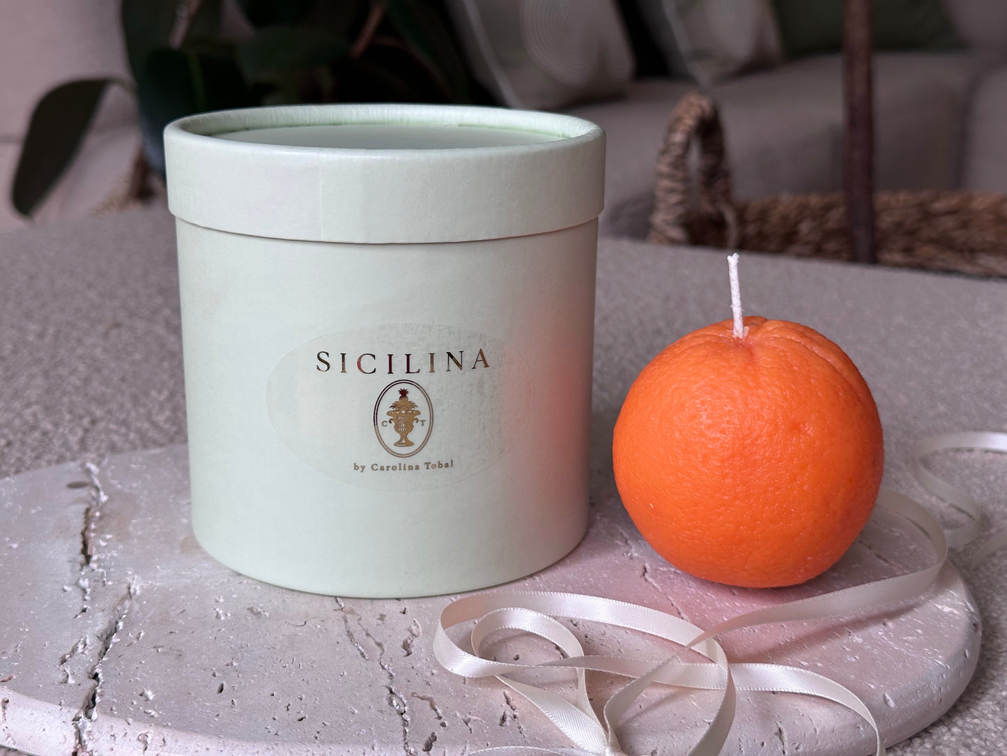 Handmade Orange Candle | SICILINA