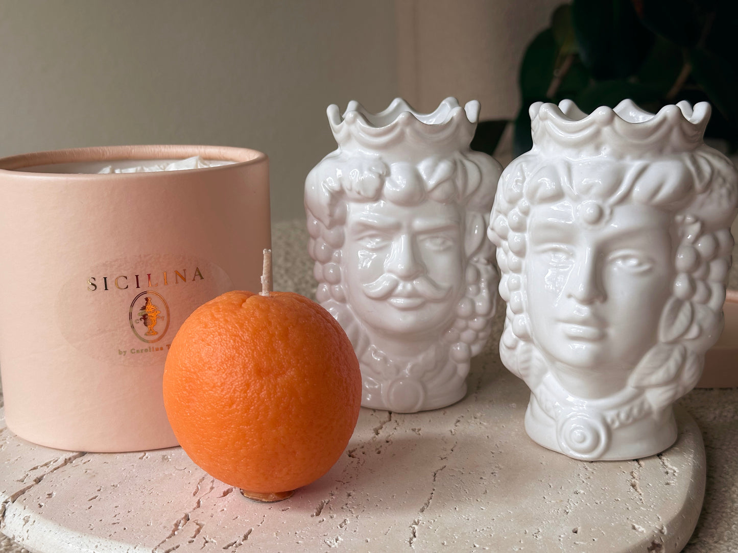 Handmade Orange Candle | SICILINA