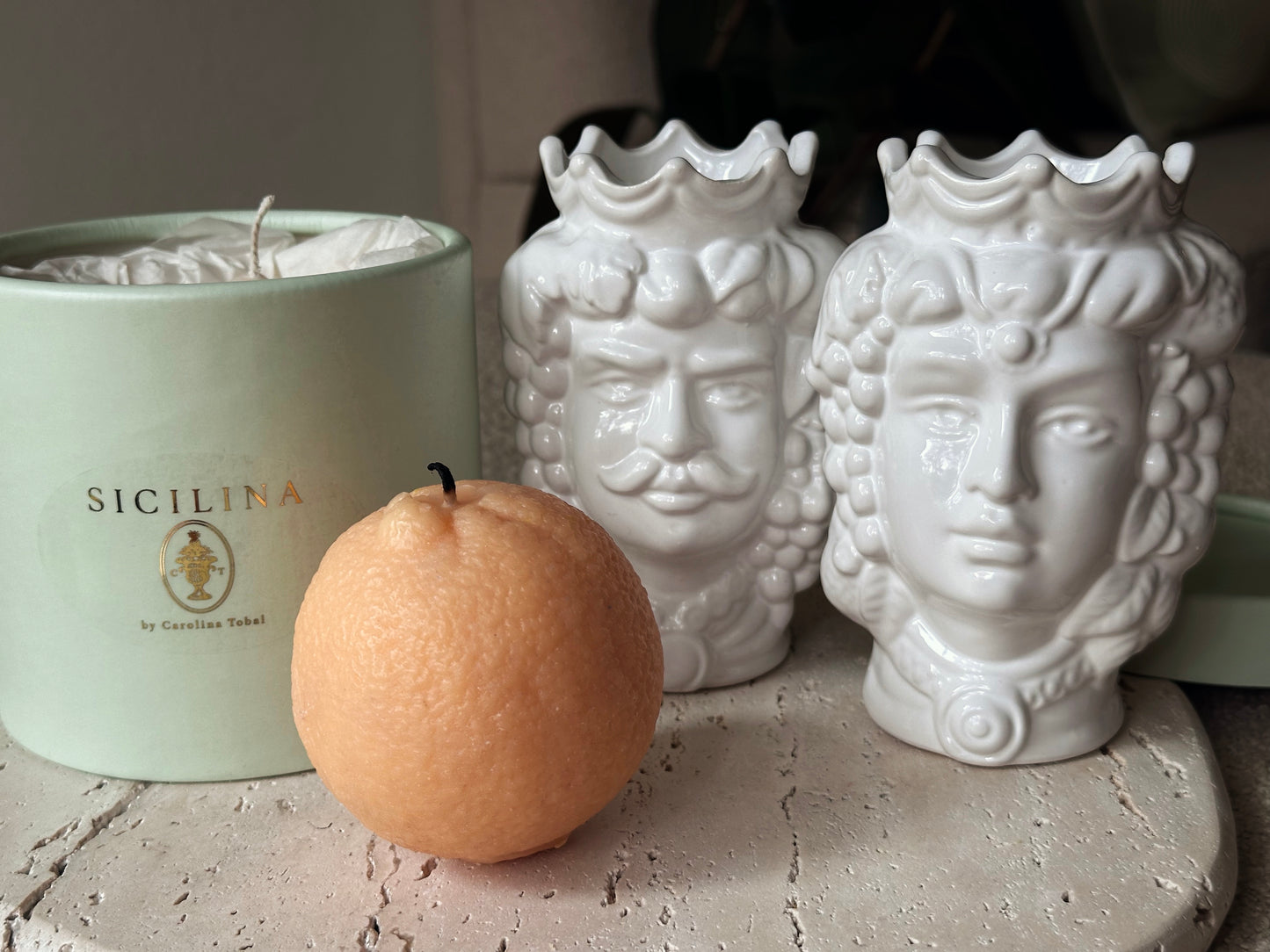 Handmade Orange Candle | SICILINA