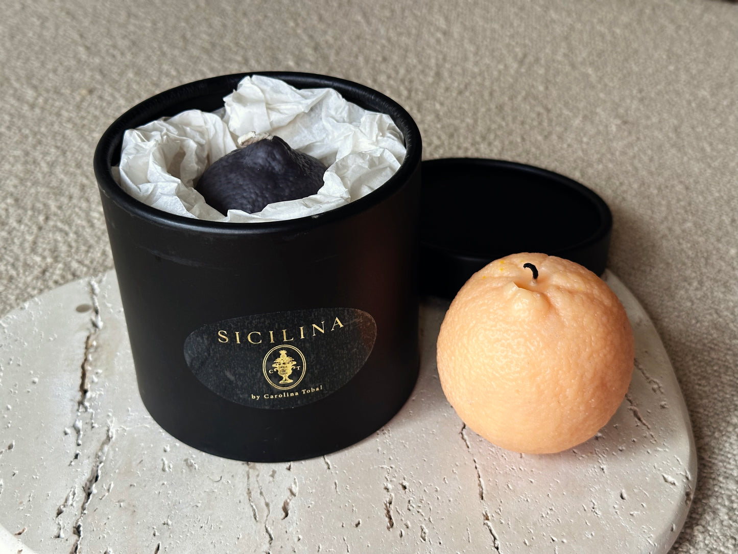 Handmade Orange Candle | SICILINA