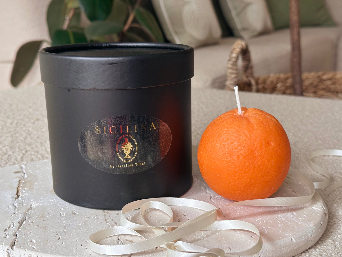 Handmade Orange Candle | SICILINA