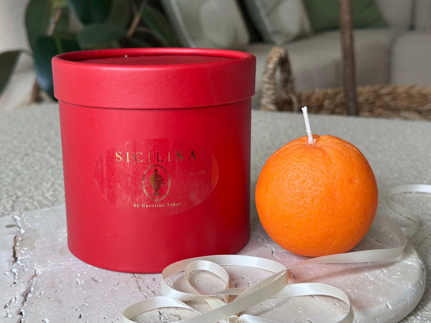 Handmade Orange Candle | SICILINA