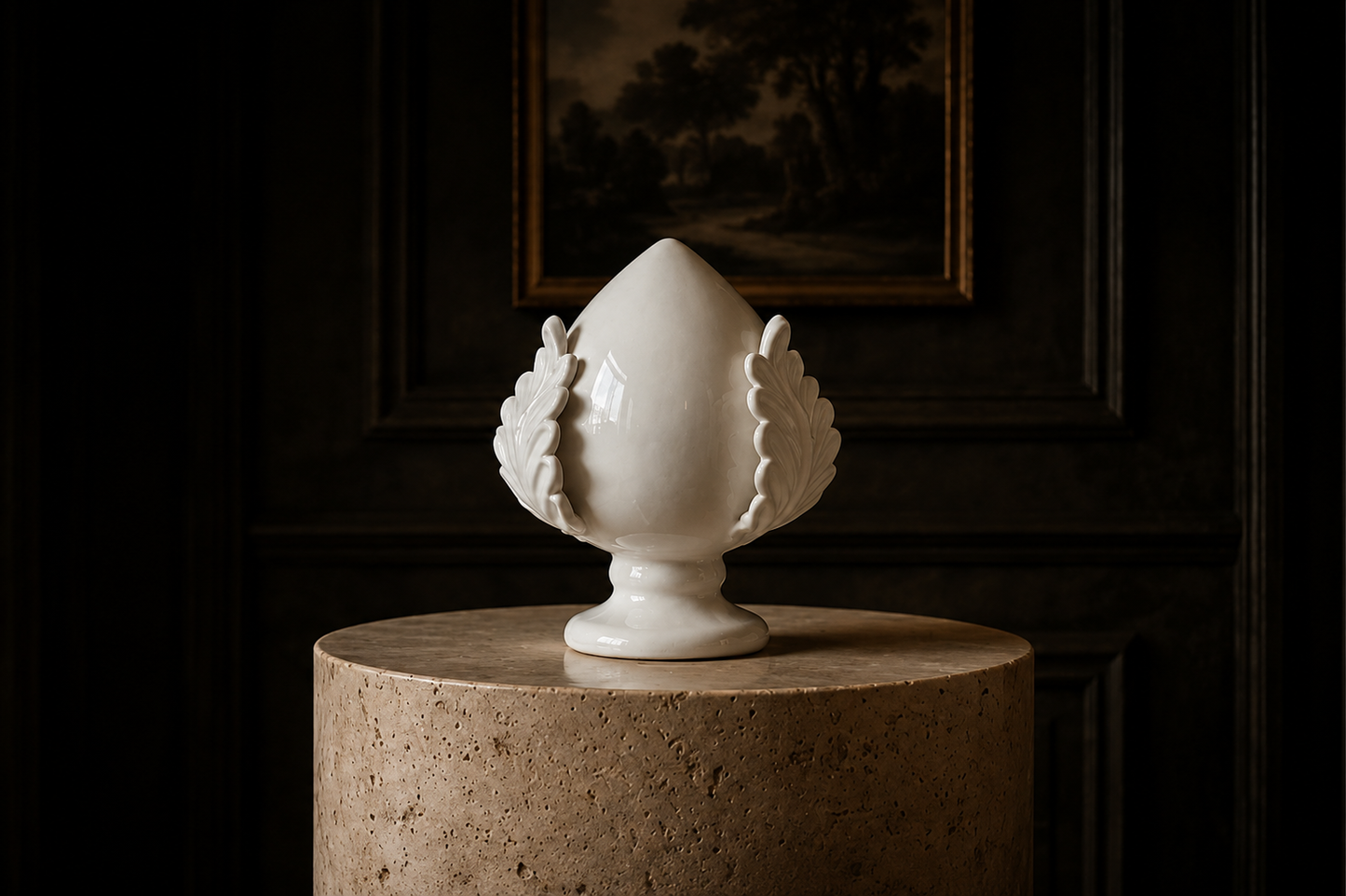 Sicilian Ceramic Pumo – White –  (7.1")