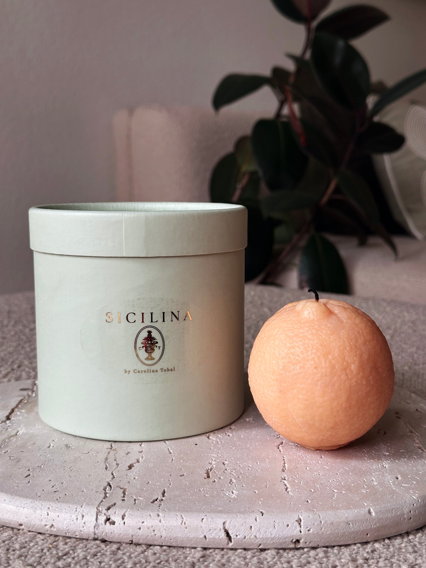 Handmade Orange Candle | SICILINA