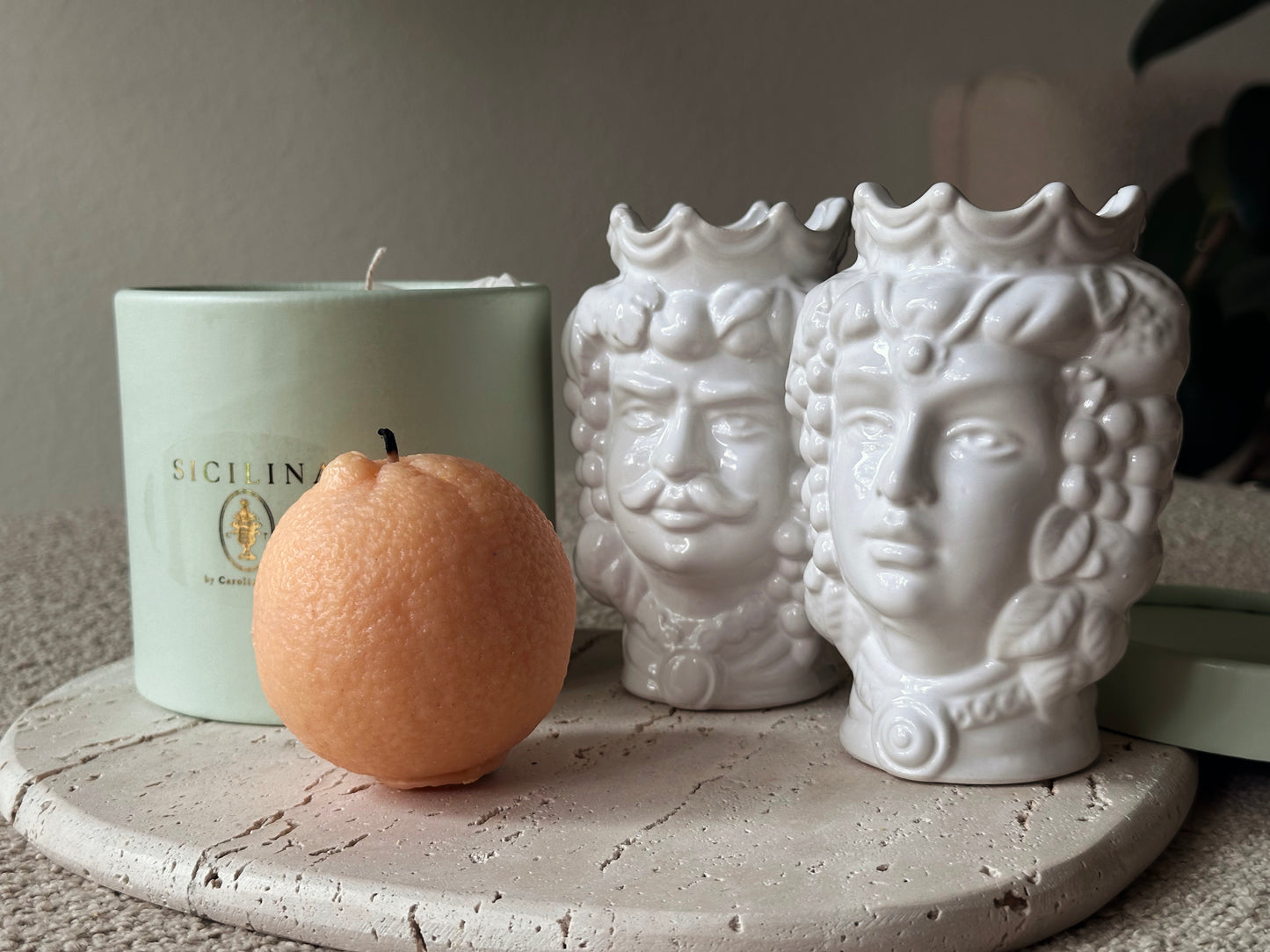 Handmade Orange Candle | SICILINA