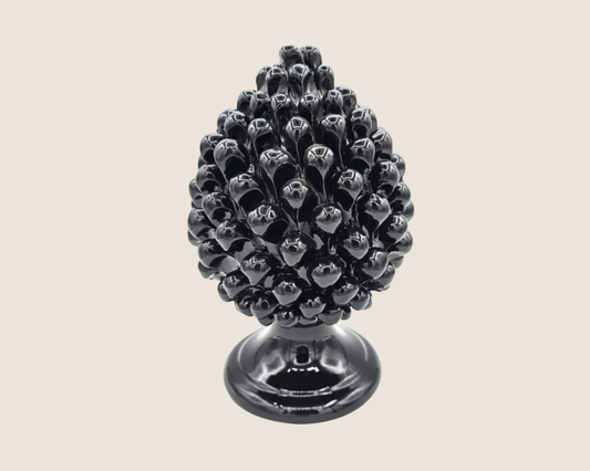 Sicilian Ceramic Pine — Black (7.9 in)