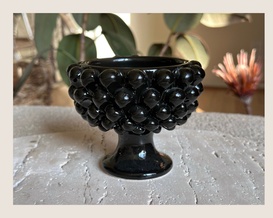 Sicilian Half Pine Bowl – Black – 12 (4.7")