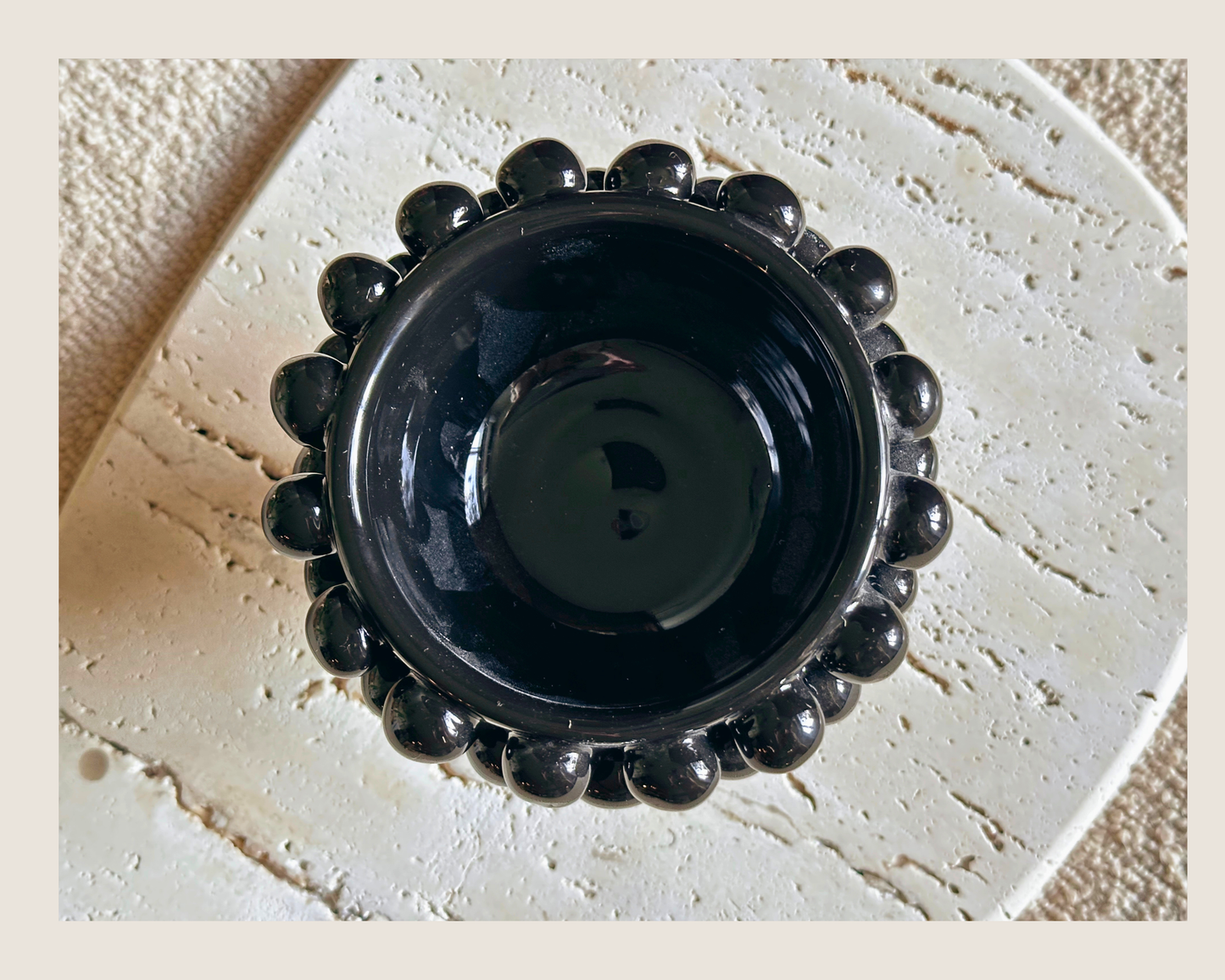 Sicilian Half Pine Bowl – Black – 12 (4.7")