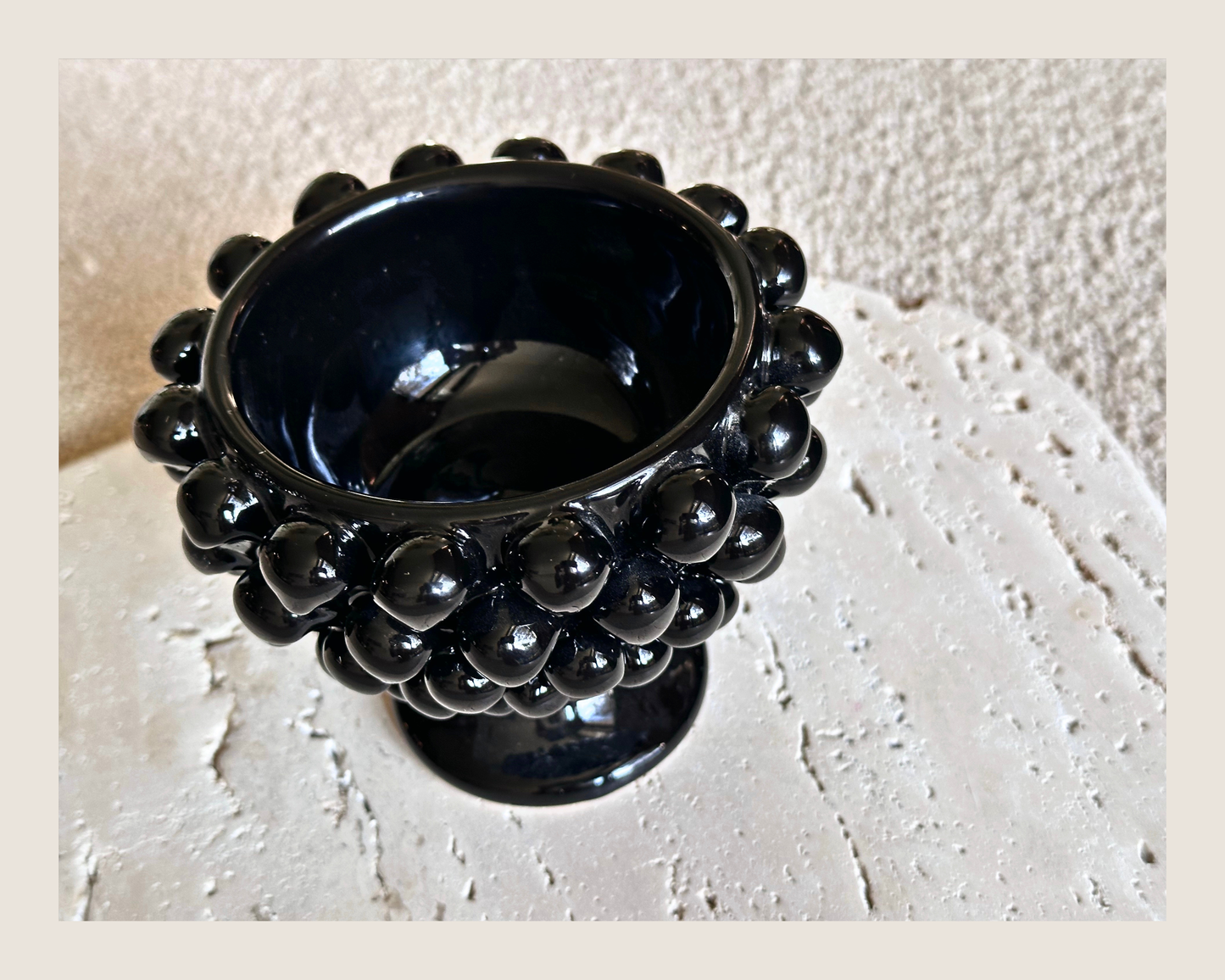 Sicilian Half Pine Bowl – Black – 12 (4.7")