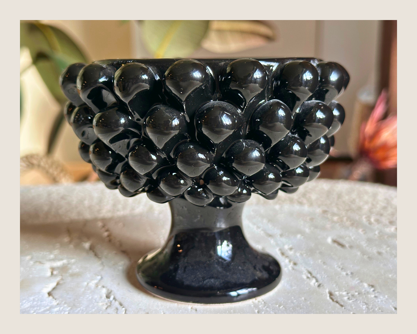 Sicilian Half Pine Bowl – Black – 12 (4.7")