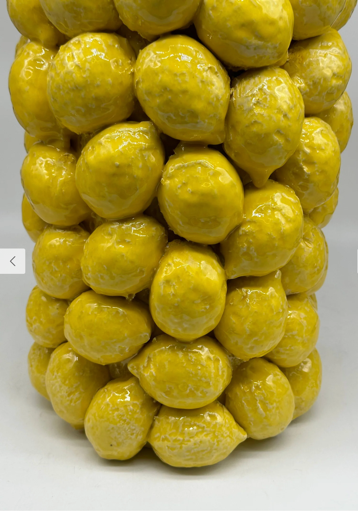 Large Lemon Vase | 13" Handmade Italian Ceramic