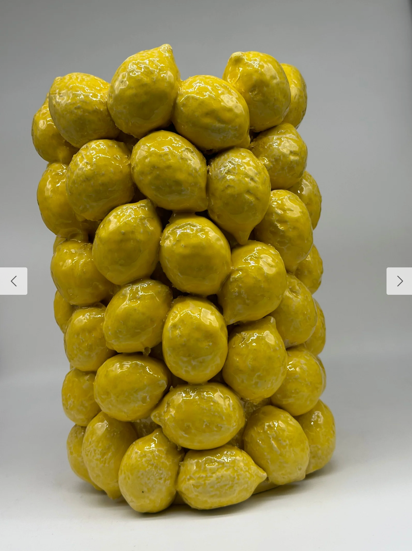 Large Lemon Vase | 13" Handmade Italian Ceramic