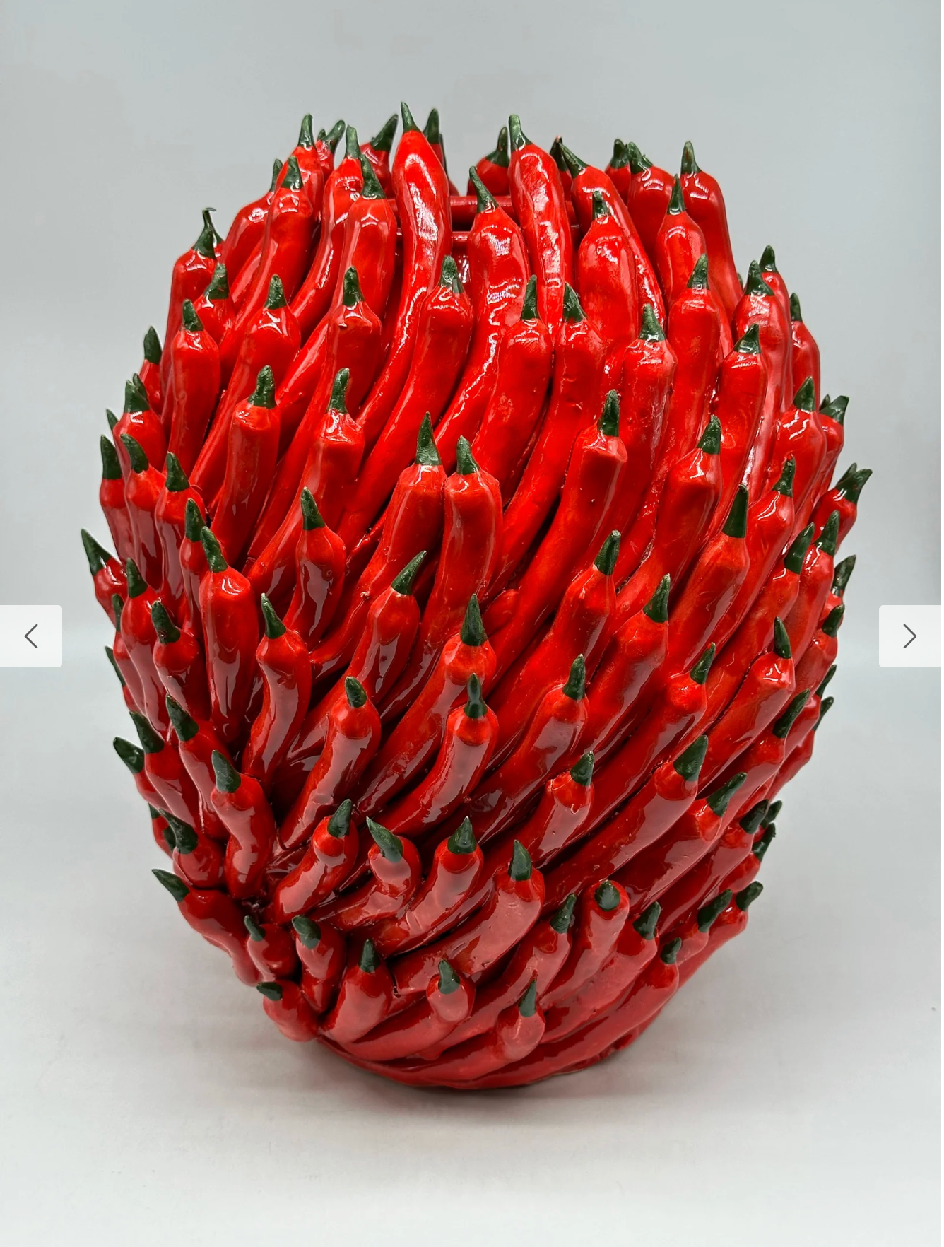 Large Chili Pepper Vase | 14" Handmade Italian Ceramic