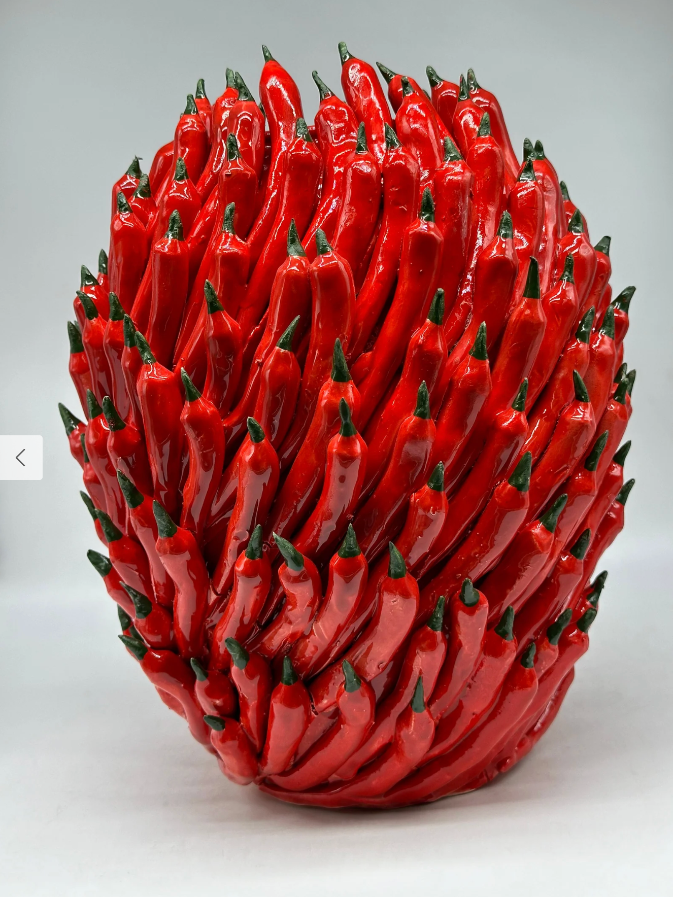 Large Chili Pepper Vase | 14" Handmade Italian Ceramic