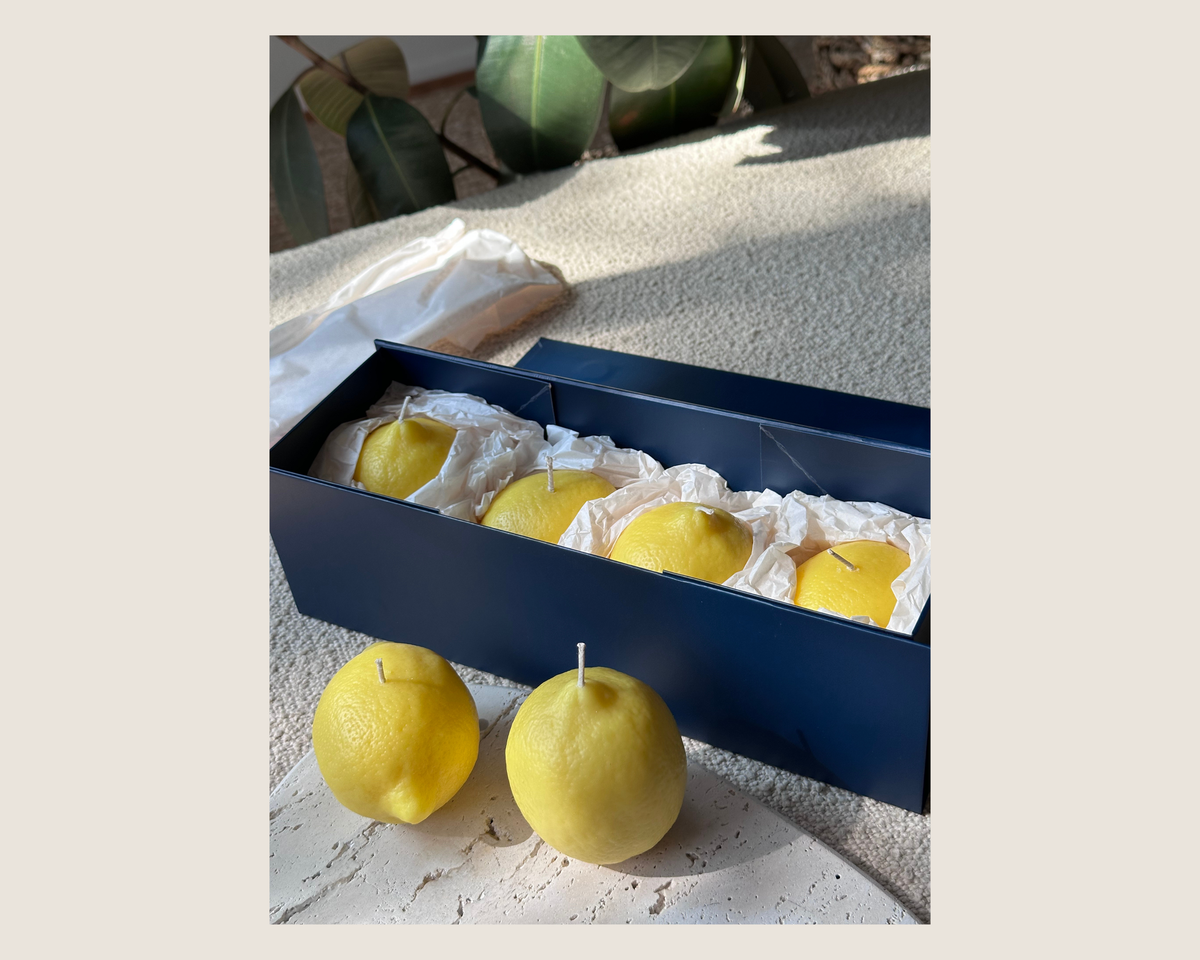 Sicilian Lemon Candle Set | Set of 4